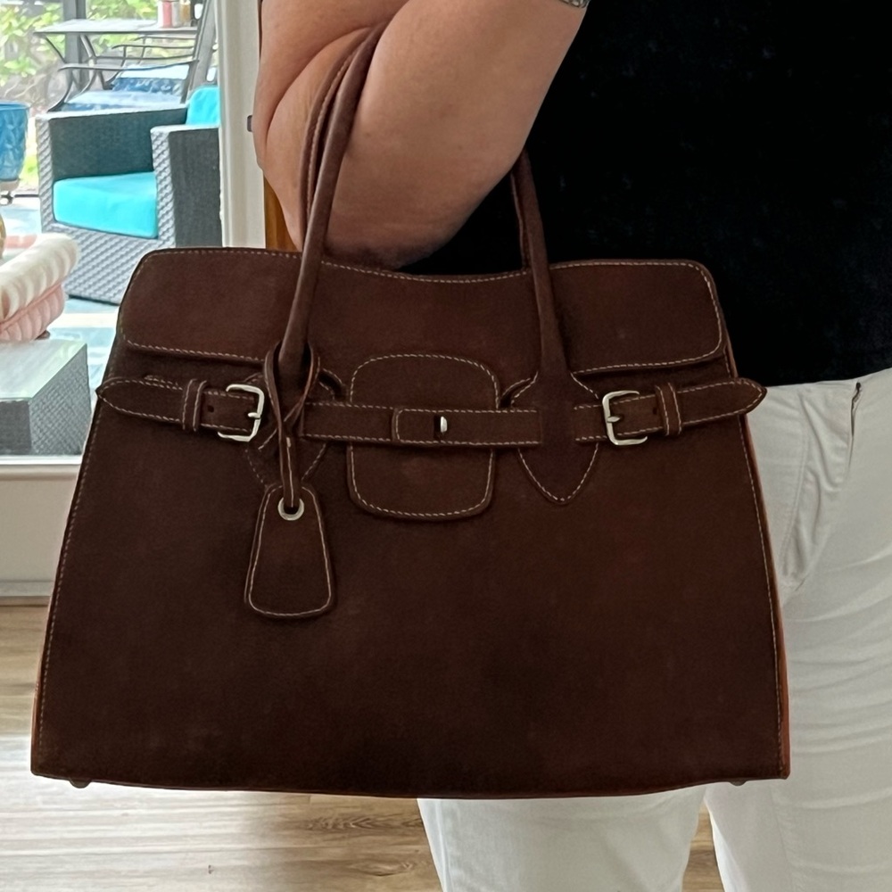 MIU MIU Authentic Cognac Leather Tote